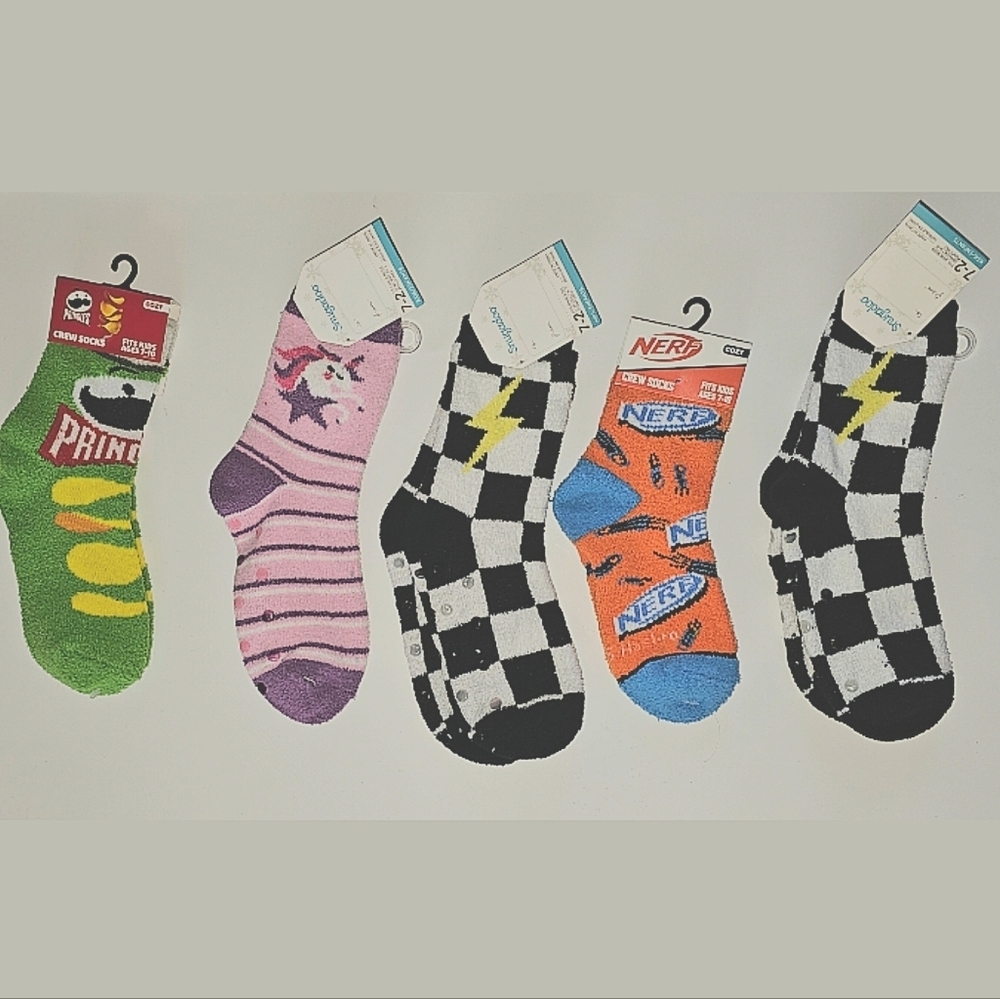 Multipack Childrens Plush Socks